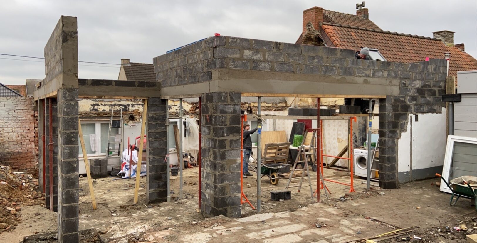 Réalisation du Bâti d'une Maison par HED Construction dans la Métropole Lilloise